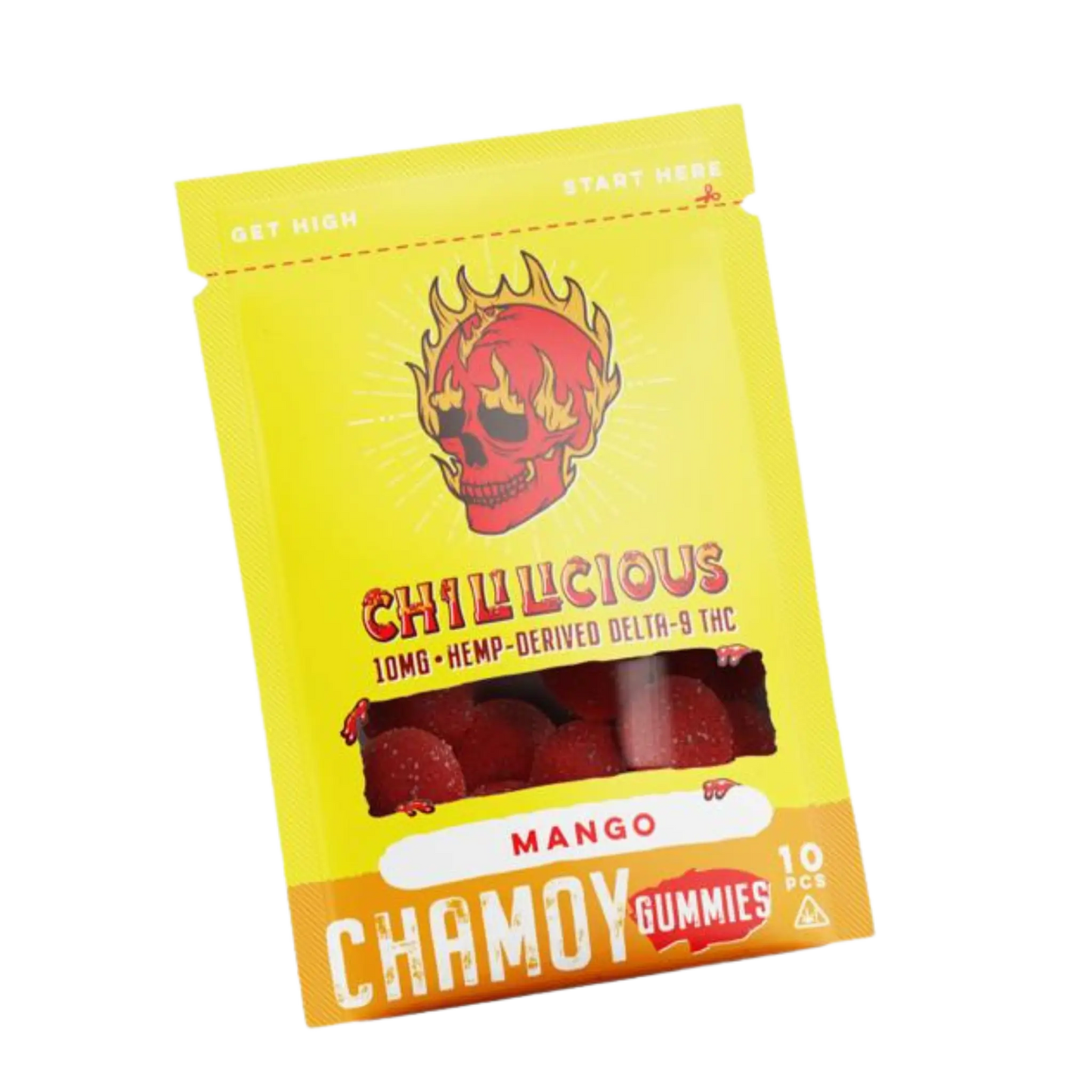 Indulge in a Tangy Twist with Delicious Delta-9 Chamoy Gummies (10mg x 10)