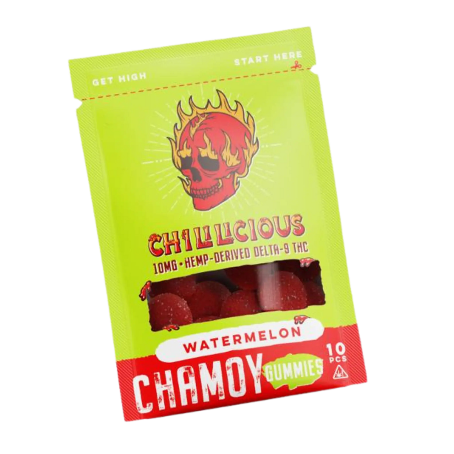 Indulge in a Tangy Twist with Delicious Delta-9 Chamoy Gummies (10mg x 10)