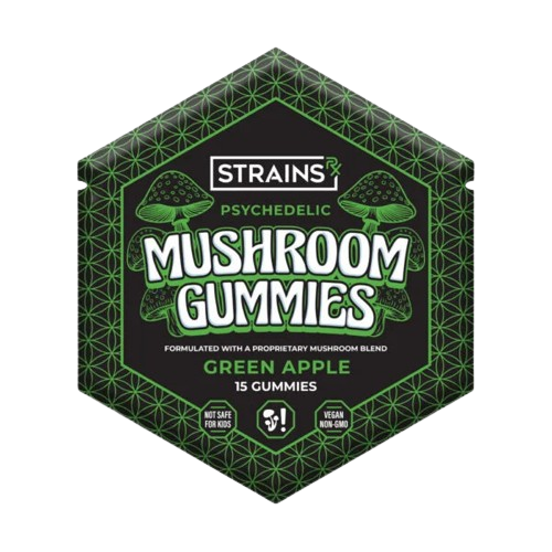 STRAINS RX Mushroom Gummies Green Apple